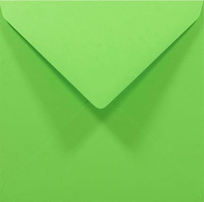 Vierkante Enveloppen 14x14 cm Groen - 50 Stuks voor Uitnodigingen en Kaarten