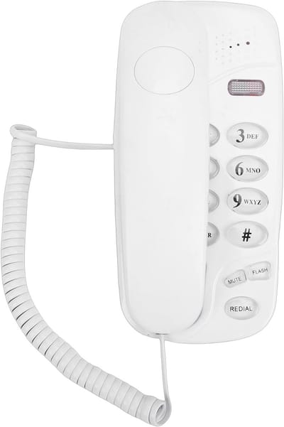 Vaste Telefoon - Huistelefoon Bureautelefoon - Thuis Bellen - Grote Sleutels - Niet gespecificeerd - Wit