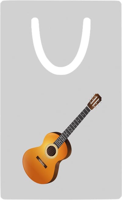 Hacebo® - Gitaar metalen boekenlegger - Muziek - Gitaristen - Instrument - snaarinstrument - muzikanten Bladwijzer boekenleggers - 7.6 cm x 5cm