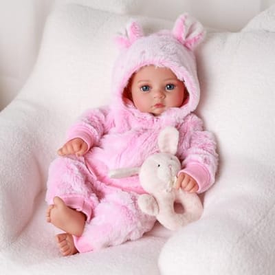 Reborn Babypoppen 17 Inch - Realistische Pasgeboren Poppen met Zachte Lichaam en Open Ogen