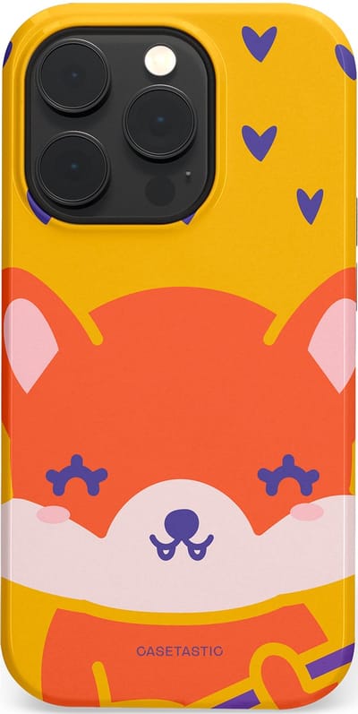 Casetastic Hoesje Geschikt voor Apple iPhone 14 Pro Magsafe - Stijlvolle Beschermende Duo-layer Case - Vossen beat