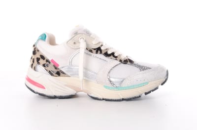 Crime London dames sneaker Jazz mesh wit