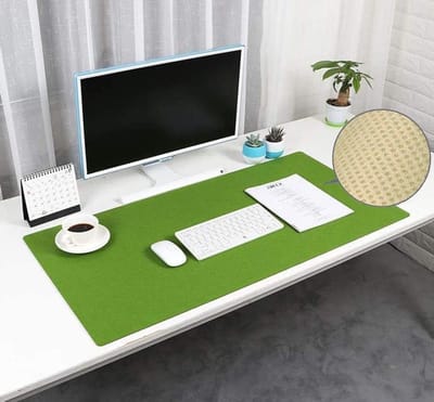 Bureaupad Vilt - Schrijfmat Bureau - Werk en Spel - Antislip en Antistatisch - 130x65cm - Groen