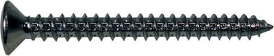 Boston TS-03-B Ovale Verzonken Schroeven 4x45mm - 12 Stuks, Zwart