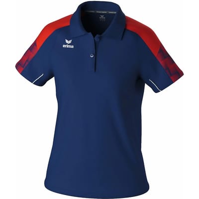 Erima Evo Star Polo Dames - Marine / Rood | Maat: 34