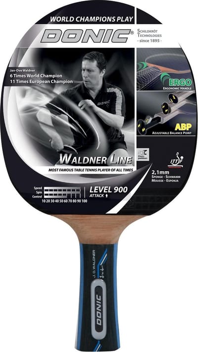 Donic Schildkrot Tafeltennisbats - rood/zwart/beige