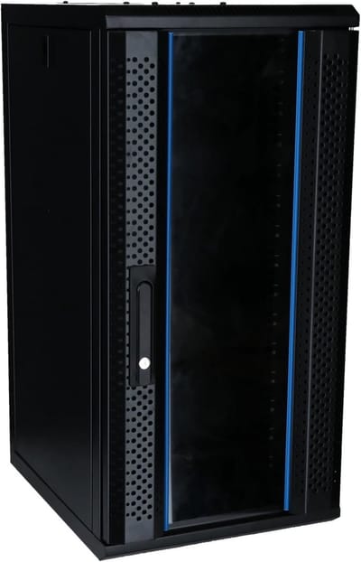 10 inch Serverkast 15U Wandmontage of Vrijstaand met Glazen Deur