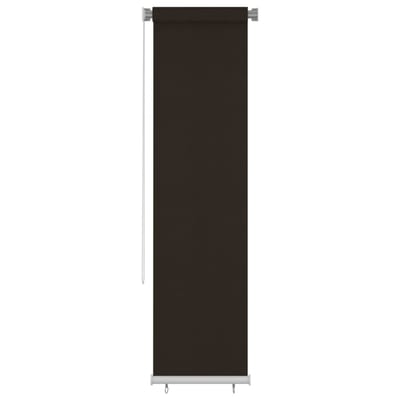 vidaXL - Rolgordijn - voor - buiten - 65(B)x230(H) - cm - HDPE - bruin