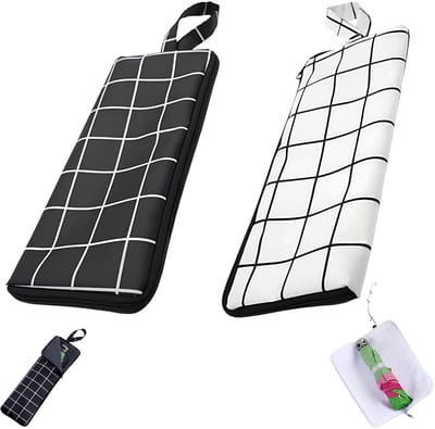 Opvouwbare Paraplutassen - Waterdicht - Set van 2 - Wit en Zwart - 38 x 12,5 cm