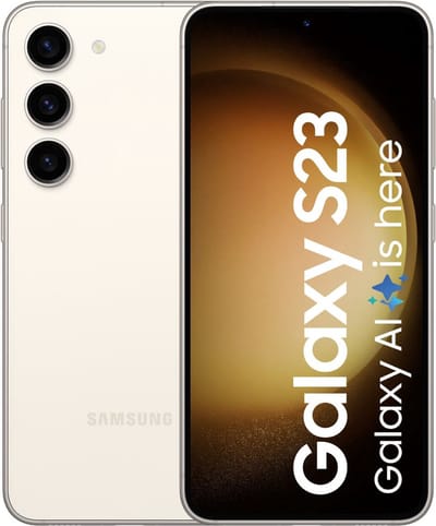 Refurbished Samsung Galaxy S23 5 8GB RAM+128GB/256GB Smartphone eSIM+SIM Ontgrendeld Noir 8/256GB wit