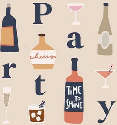 Servet - Bamboe - Party - 33x33cm