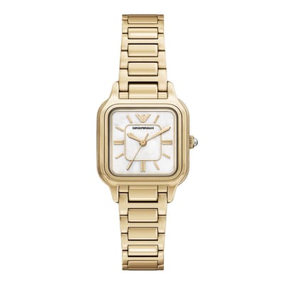 Emporio Armani AR11744 Vrouwen Horloge 35 mm - Goudkleurig