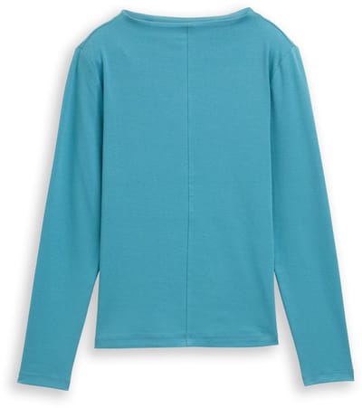 Tom Tailor - Slim fit shirt met lange mouwen - Maat XXL - tropical teal