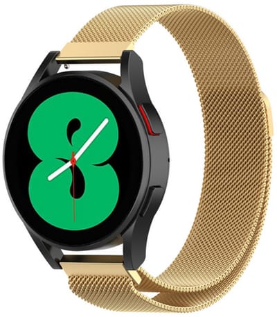 By Qubix - Milanese bandje - Goud - Geschikt voor Xiaomi Redmi Watch 5 Active / Redmi Watch 5 Lite