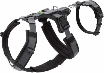 Hunter - Hondentuig - Maldon - Paniekharnas - Anti - Trek Harnas - Veiligheidsharnas - Perfecte Pasvorm - Zwart - Maat M - 53-71 cm