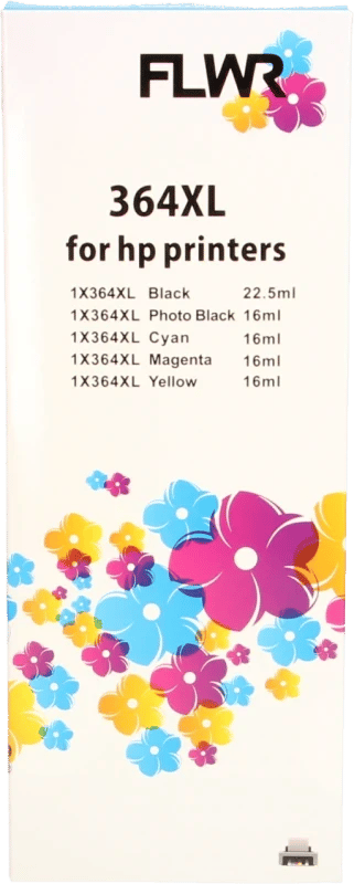 FLWR - Cartridges / HP 364XL Multi 5-pack / zwart en kleur / Geschikt voor HP
