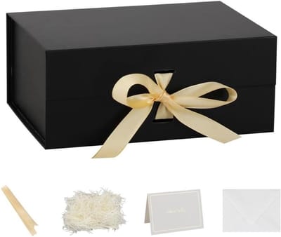 Kleine geschenkdozen - Opvouwbare dozen - Cadeaus verpakken - Met lint en deksel - 229 x 10 x 10 cm