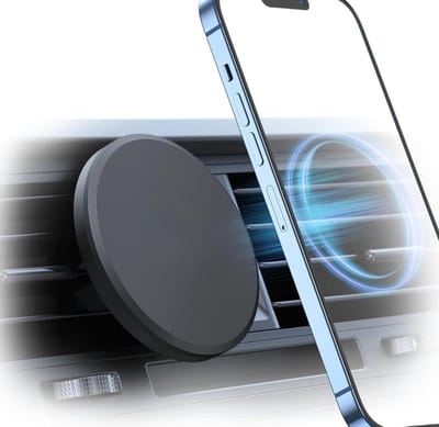 Famanu – Magnetische telefoonhouder voor auto ventilatie, ultra stabiele magneetbevestiging, compact ontwerp