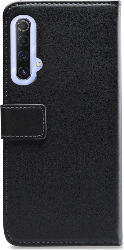 Mobilize Telefoonhoesje geschikt voor Realme X50 Hoesje | Mobilize Classic Gelly Wallet Bookcase Portemonnee | Pasjeshouder voor 2 Pasjes | Telefoonhoesje voor Pinpas / OV Kaart / Rijbewijs - Zwart