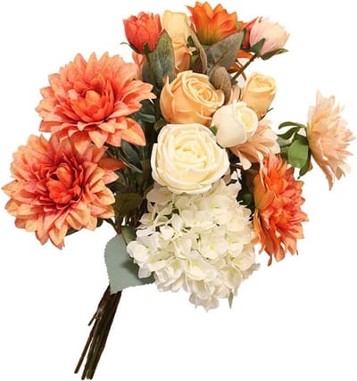 Kunstbloemen Boeket - Nepbloemen Decoratie - Woonkamer Aankleden - Hoge Simulatie - 50 cm Hoog - Meerdere Kleuren