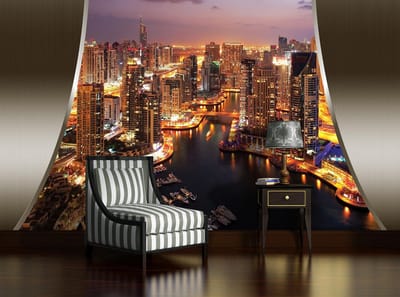 View Dubai City Skyline Photo Wallcovering