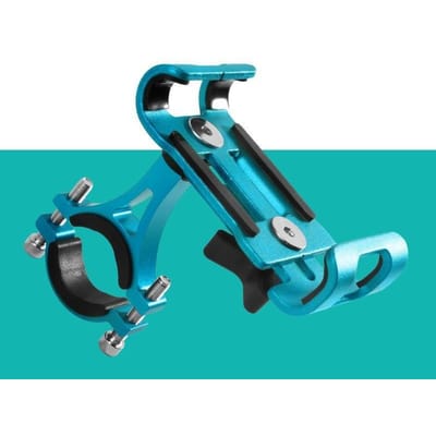 Vélo moto vélo support pour téléphone anti-dérapant 360 degrés réglable rotatif support pour téléphone vélo supports de téléphone bleu
