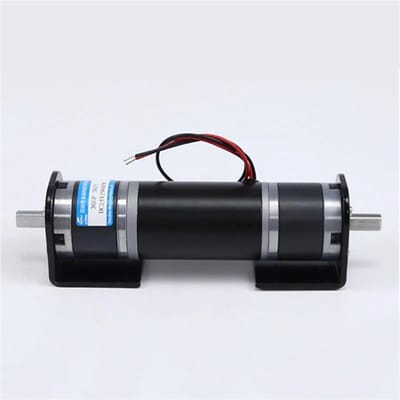Gelijkstroommotor - Planeetaandrijving motor - Mechanische aandrijving - Dubbele as - 12 of 24 Volt - Metaal