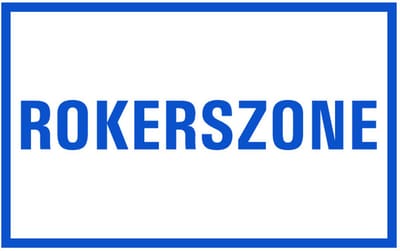 Rokerszone tekstbord - kunststof 200 x 75 mm