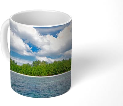 Mok - Koffiemok - Eiland - Zomer - Tropisch - Mokken - 350 ML - Beker - Koffiemokken - Theemok