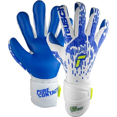 Reusch Pure Contact Silver White Deep Blue - Keepershandschoenen - Maat 7 1/2