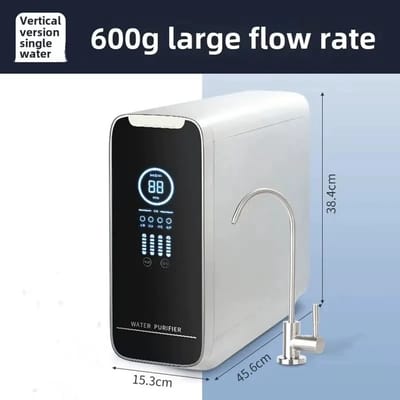 CreateEcom waterfiltersysteem - waterzuiveringssysteem - omgekeerde osmose - kraanwater filter - 15,3 x 45,6 x 38,4 - 600G - 1,57 L/Min