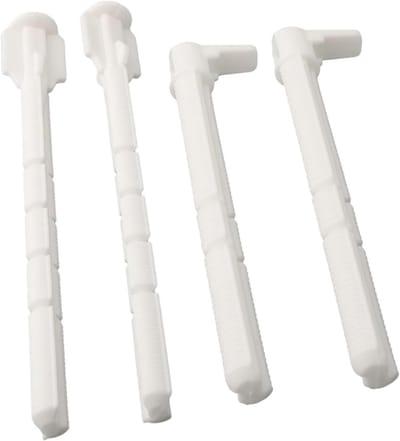 Spoelstang Set - Spoelplaat Onderdelen - Toilet Reparatie - Voor UP320 Cistern - 140mm x 10mm - Wit