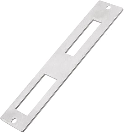 Dailygoody - Deur Strike Plaat - Roestvrij Staal - Beveiliging - Zilver - Deadbolt - 172mm x 33.7mm - Geschikt voor Deuren - Volledig Gesloten