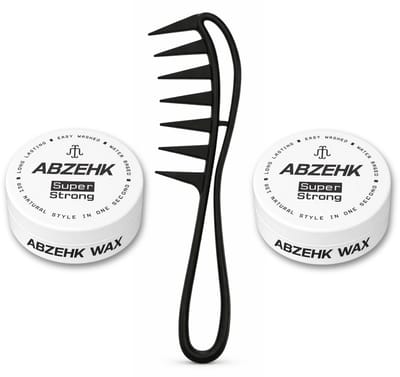 Haarwax - Super Strong - 150 ml - Abzehk - Met Styling Kam - Haarstylingtools