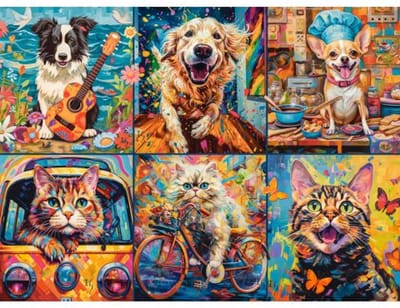 Castorland puzzel legpuzzel Choose Your Pet - 2000 stukjes katten.