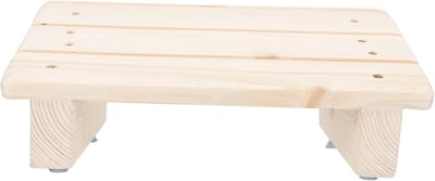 Voetenbankje Van Hout - Ergonomische Voetsteun - Kantoor En Thuis - Comfortabel Voor Benen - 30x20x11 Inch - Natuurlijke Houtkleur