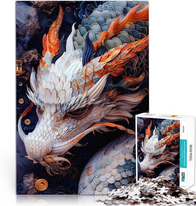 Puzzel 1000 stukjes - Legpuzzel volwassenen - Familie entertainment - Kintsugi drakenkunst - 52 x 38 cm - Kleurrijk