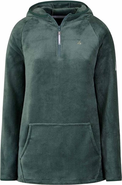 BJØRNSON Rane Micro Fleece - Hoody Trui - Pull-over - Dames - Maat 38 - Groen
