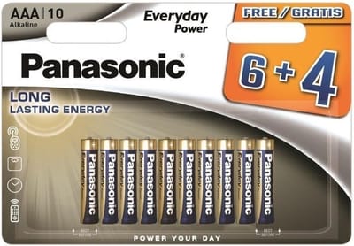 Panasonic - Everyday Power - AAA Batterijen - Value Pack - 10 stuks