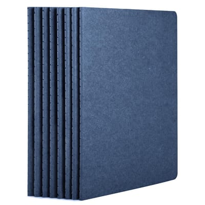 A5 Notitieboek - 8 Stuks Koningsblauw - 100GSM Papier - Perfect voor Dagelijks Gebruik - ShopVlot