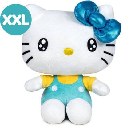 Hello Kitty (Turquoise) Pluche Knuffel XXL 80 cm