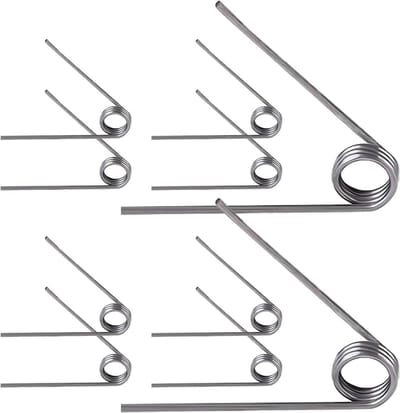 Torsieveren - V-vormige veren - Reparatie projecten - Roestvrij staal 304 - 10 stuks - Zilver