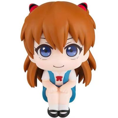 10cm anime evangelion ayanami roi figure souryuu asuka langley regarder vers le haut eva modèle assis jouet poupée figurine d'action ornement PVC