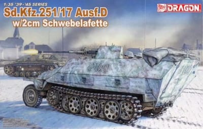 Dragon Modelbouwpakket Militaire voertuigen - 6292 SD.KFZ.251/17 Ausf.D W/2CM Schwebelafette Plastic - 1:35 - Modelbouw