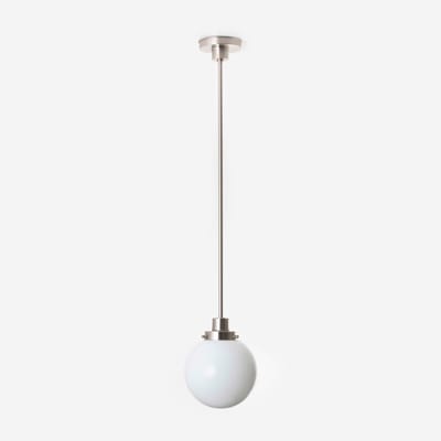 Hanglamp Bol Ø 20 20's Matnikkel - Art Deco Trade