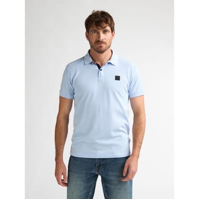 Petrol Industries - Heren Polo met korte mouwen SolNaciente - Blauw - Maat XL
