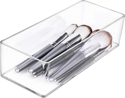 Famanu – Kleine acryl lade-organizer, transparant, geschikt voor make-up, sieraden of kantoorartikelen