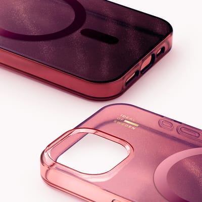 iDeal of Sweden Clear Case geschikt voor MagSafe geschikt voor iPhone 16e / 15 / 14 / 13 - Cherry Lacquer