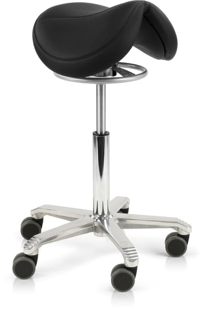 Score Jumper Balance Ergonomische Zadelkruk – Stamskin Zwart