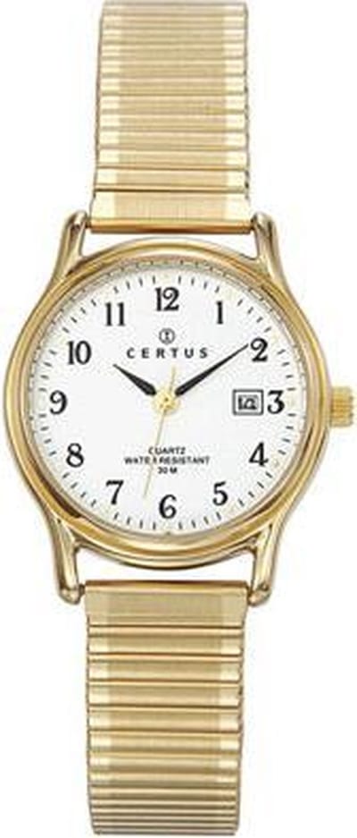 Certus 630714 goudkleurig dames horloge 29 mm 50 meter